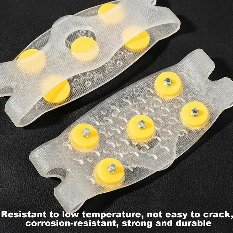 Snow Shoe Spikes Ice Cleats Nail TPE Ice Grips Anti-Slip Ice Cleats Nail Ice Grips With 5 Steel Studs For Ice/snow/slushy Roads Oasis Select