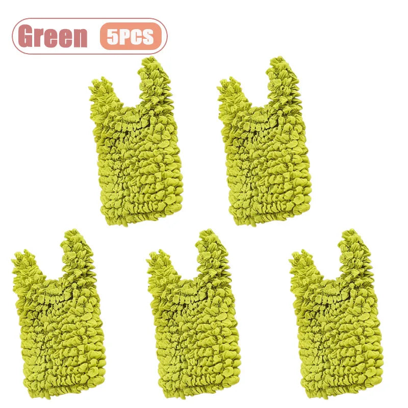 Magic Expandable Shopping Bag Large Capacity Pleated Tote Reusable Foldable Handbag Portable for Grocery Travel Picnic Oasis Select Green-5PCS