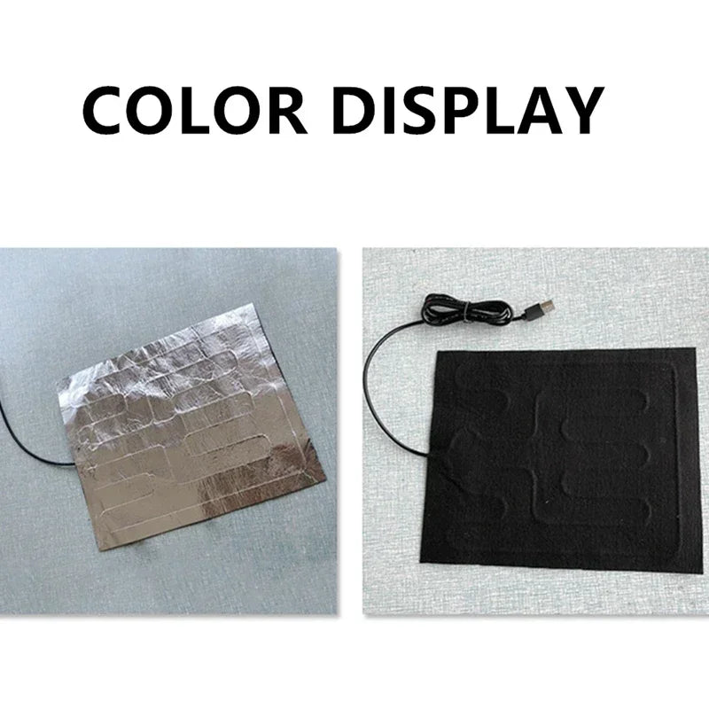USB Heating Pad Electric Heating Film Hand Warmer Seat Heating Cushion Warmer Waterproof Pet Reptile Animal Heater Mat Oasis Select