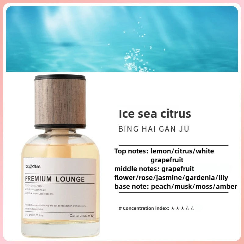 120ml Home Fragrance Peach Oolong Osmanthus Scented Liquid Air Freshener for Refreshing Atmosphere Home Decor Car Aroma Gift Oasis Select Ice sea citrus 120ml