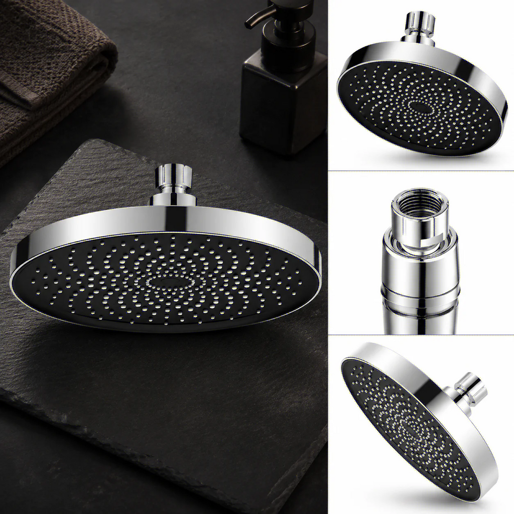 25cm Large Top Shower Head High Flow Pressurized Bathroom Single Sprayer for Home Use Oasis Select