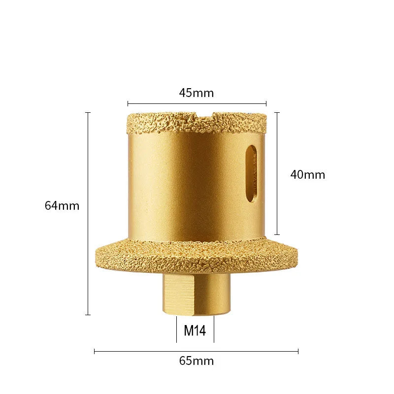JUSTINLAU Vacuum Brazed Hole Drill Diamond Hole Saw Drill Core Bits For Marble Tiles Porcelain Tile Washbasin Hole Opener Oasis Select 45-65mm
