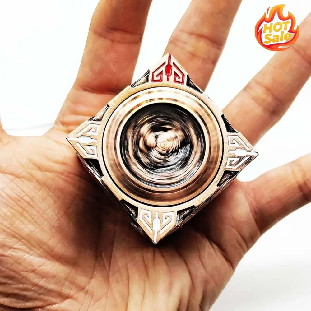 7 In 1 Metal Mechanical Dice Multi-Purpose Fingertip Gyro Dice Wear Resist Creative Dice Board Game for Dungeons and Dragons RPG Oasis Select