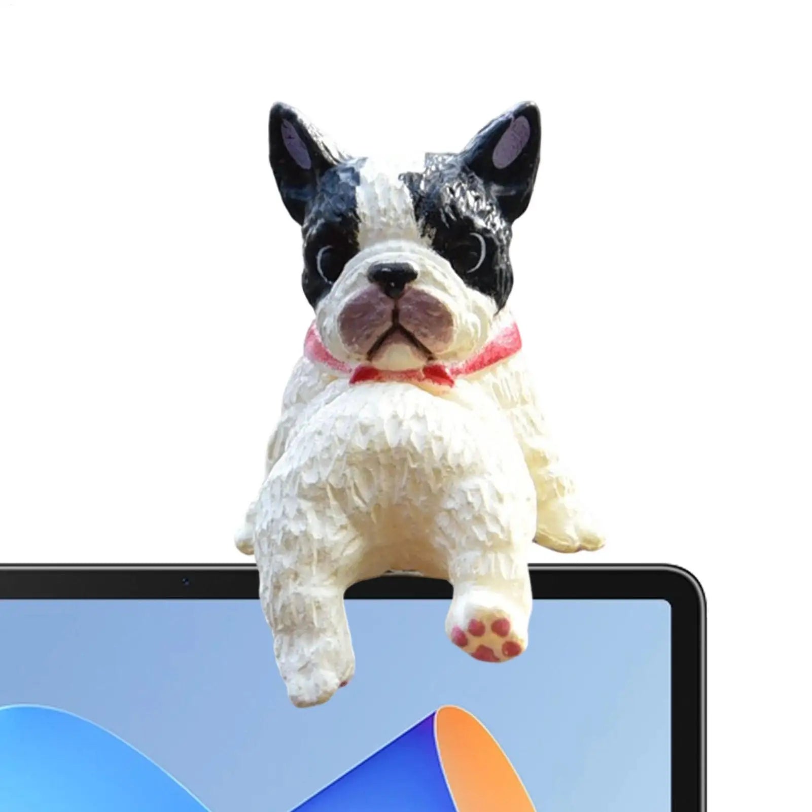 1PC Car Dashboard Decor Cute Dog Figure Screen Figure for Dog Lovers Collectors Gamers Home Office car Interior Decor Oasis Select