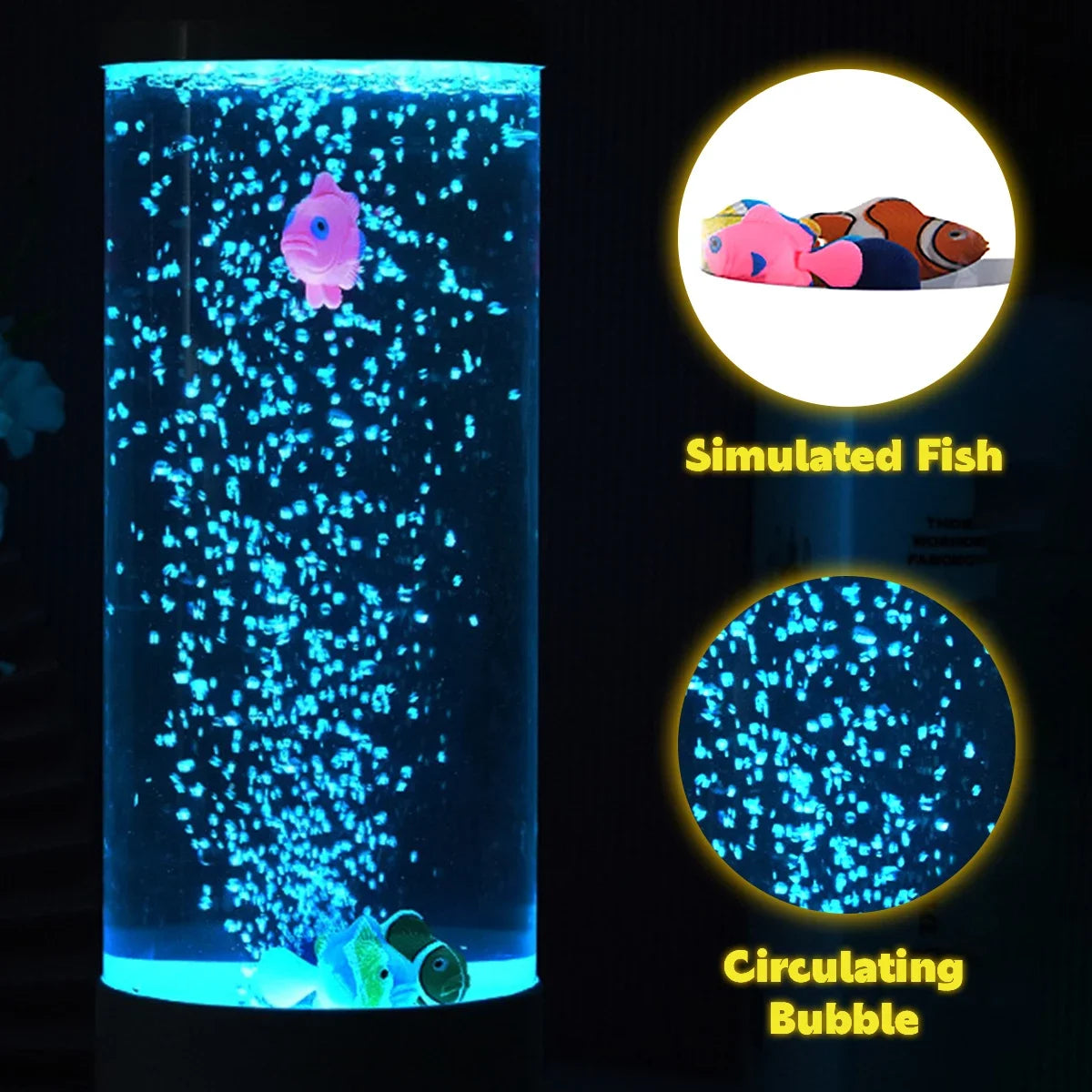 LED Fish Lamp Ambient Night Light Remote Control Color Changing Decorative Lights Aquarium Birthday Gift For Children USB Oasis Select