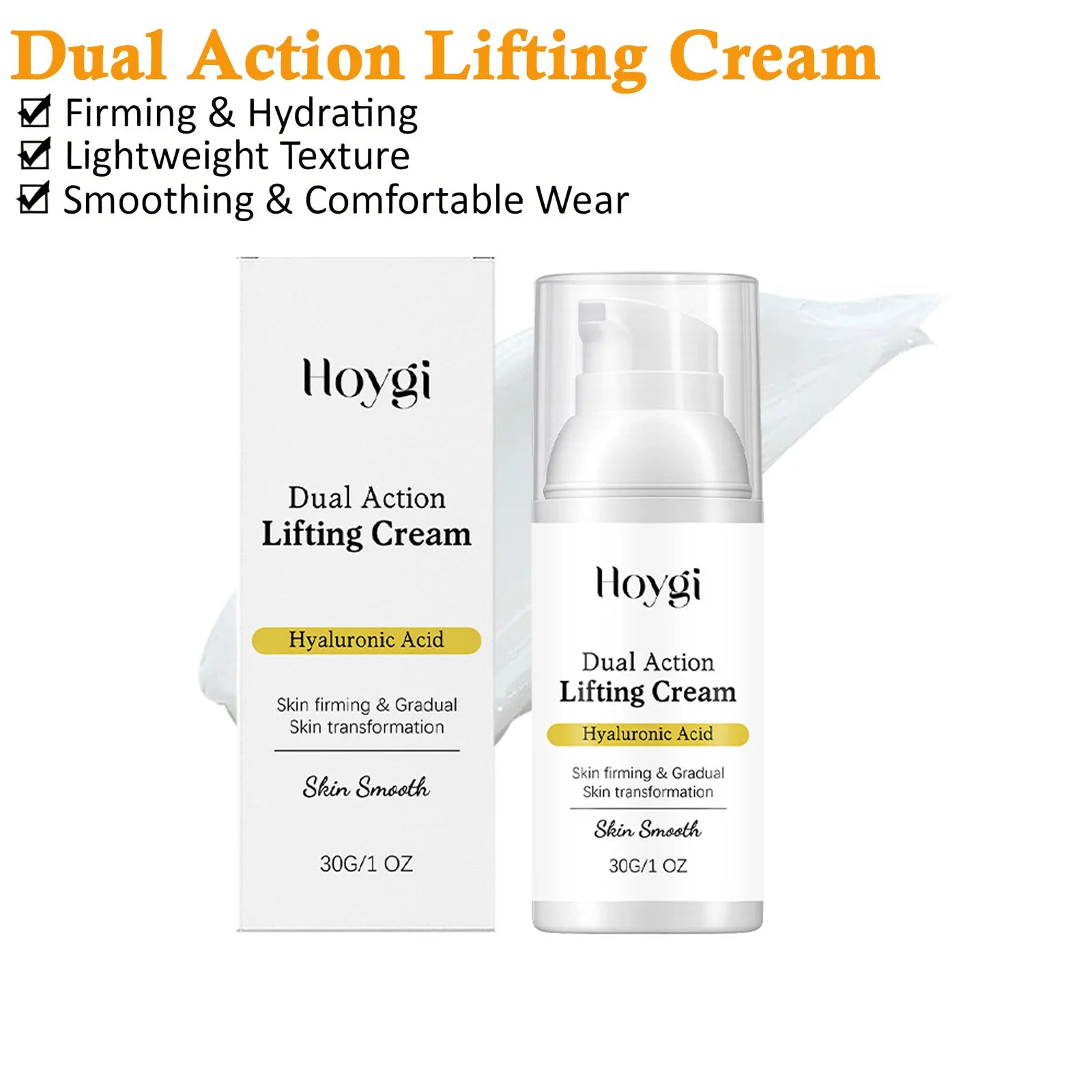 Hoygi Dual Action Lifting Cream – Firming Face Moisturizer Firming Face Cream Oasis Select