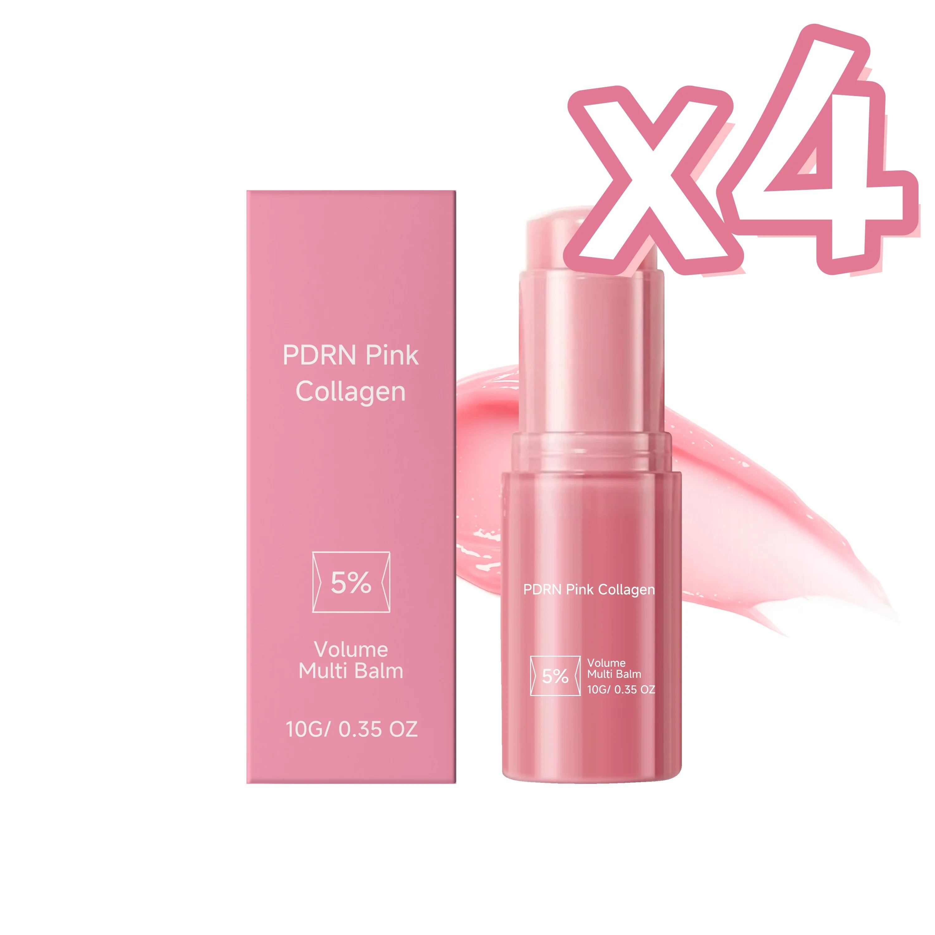 PDRN Collagen Multi Balm – Hydrating Stick for Face & Lips Collagen Balm Stick Oasis Select 10g boxed x 4