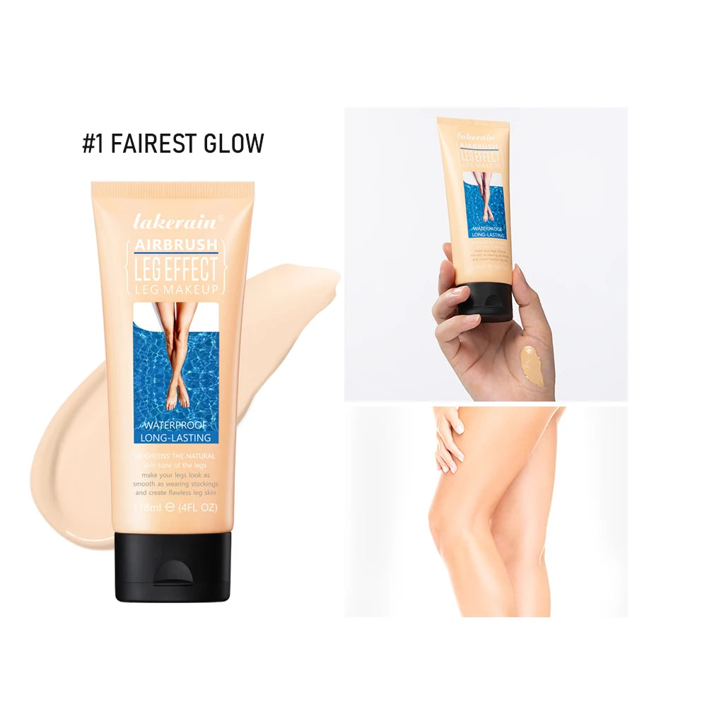 100ml Leg Makeup Lotion Waterproof & Anti-Transfer Long Lasting Even Skin Tone Body Foundation Body Tanning Cream Bronze Makeup Oasis Select 118ml Fair Brown