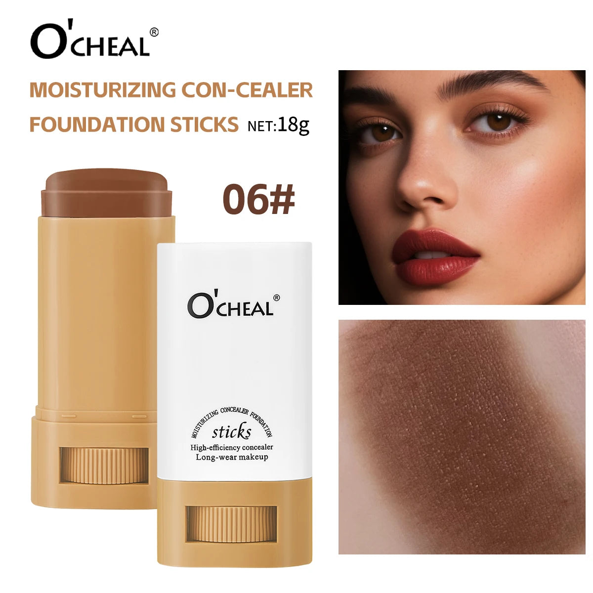O'Cheal Contour Foundation Stick – Concealer & Bronzer Makeup
