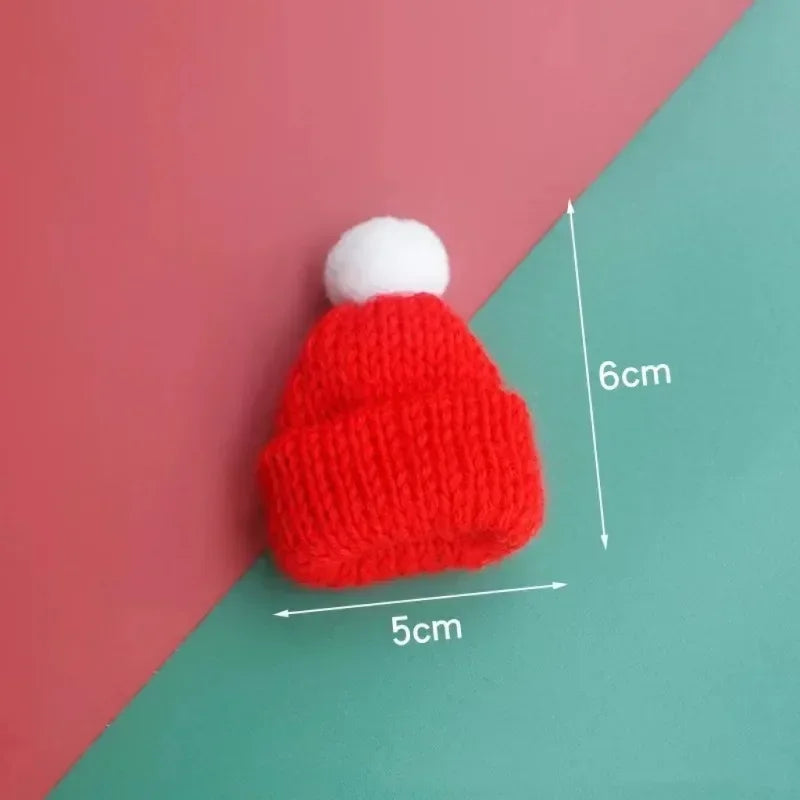 Mini Christmas Wine Bottle Covers Santa Hats Scarf Christmas Scarf Santa Hats for Dolls Home Decor Christmas Supplies Oasis Select