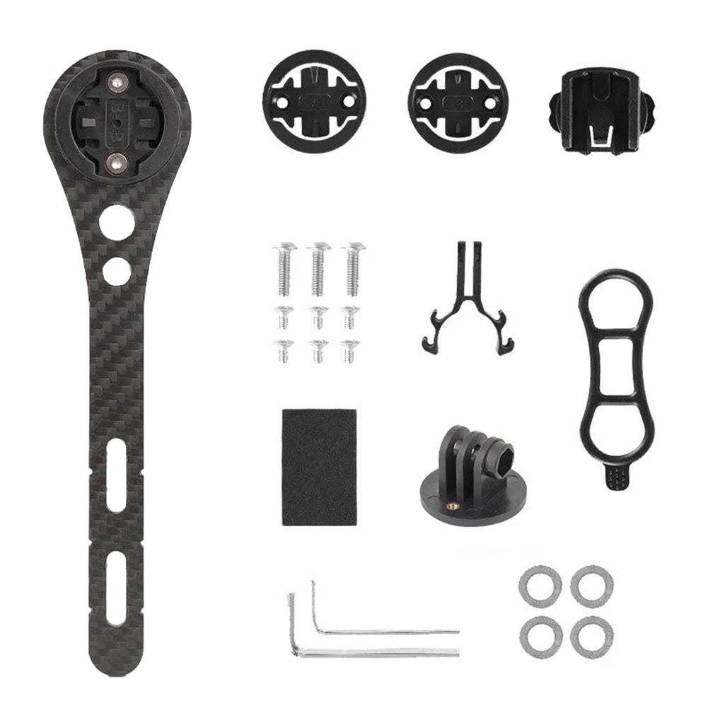 Carbon Fiber Bike Computer Mount for Garmin, Wahoo & Bryton Bike Computer Mount Oasis Select Long 16.5cm Australia