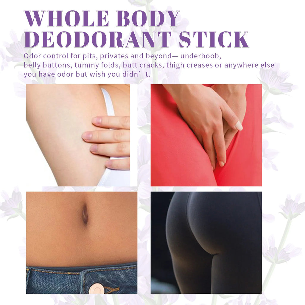 Whole Body Deodorant Stick 72 Hour Odor Control Long-Lasting Fragrance Armpit Odor Remove Sweat Refreshing Antiperspirant Stick Oasis Select