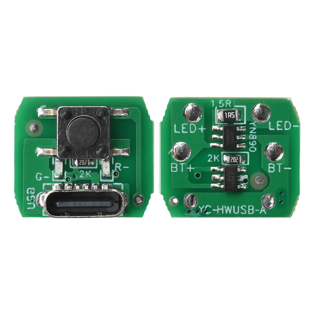 Flashlight Driver Board Circuit Board DIY Type-c Charging Port Charging Discharging Integrated Module for 18650/21700 Batterty Oasis Select 3 gears