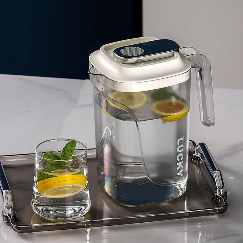 2200ML Water Juice JUG Pitcher ABS Transparent Bottle for Storing Fresh Juices and Drinks for Kitchen Fridge Drink Storage Pot Oasis Select