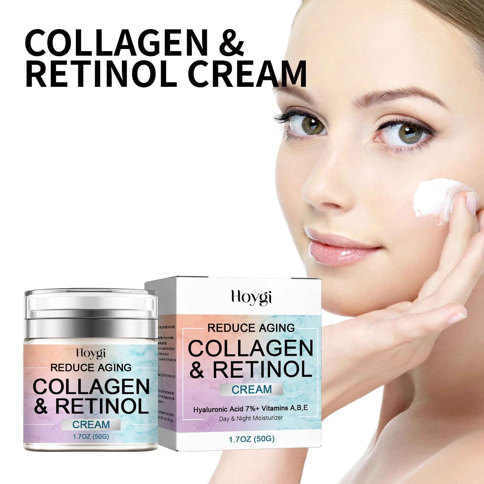Hoygi Collagen Glutathione Retinol Face Cream 50g – Anti-Aging