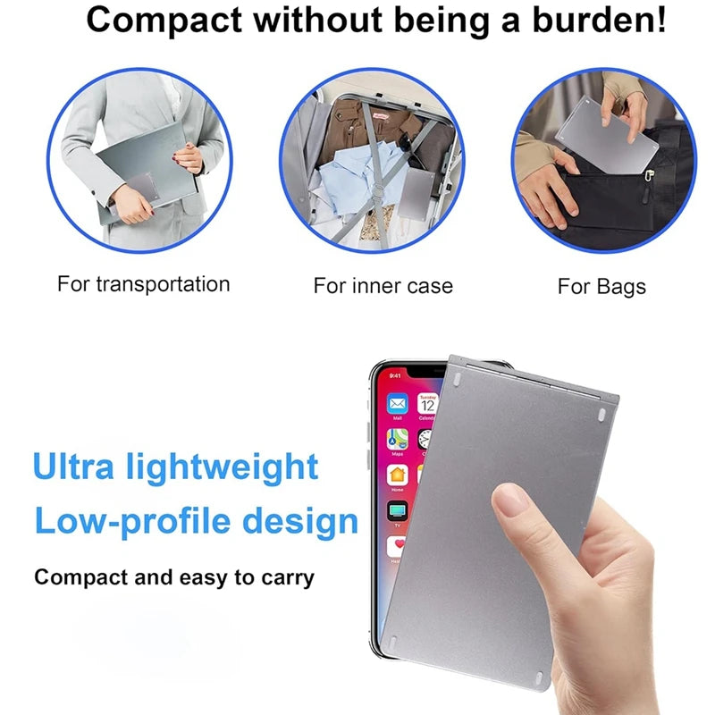 WISH Foldable Mini Bluetooth Keyboard. Portable Ultra-Thin Multi-Device Wireless Keyboard. 66-Key Rechargeable Keyboard Oasis Select