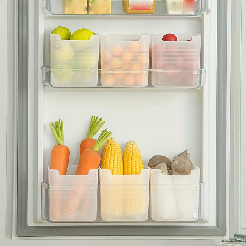 5 pcs Refrigerator side door Storage box fridge organizer for Fruits Vegetable kitchen organization and storage Space-Saving Oasis Select