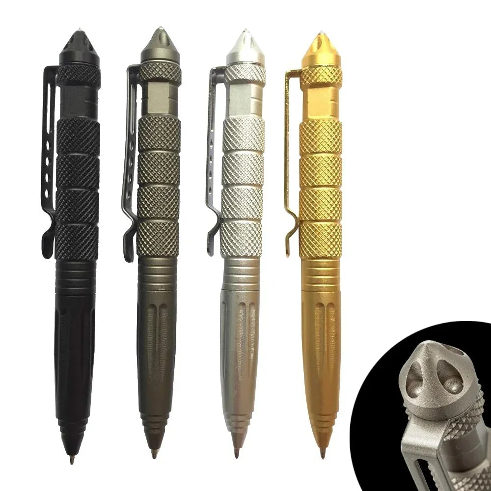 Tool Pens Multi-functional Pen Tactical Tungsten Steel Rotating Unisex Pen Window Glass Metal Ballpoint Multifunctional Oasis Select