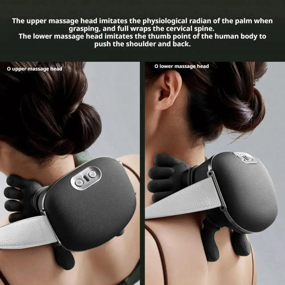 4D Shiatsu Wireless Neck & Shoulder Massager with Heat Therapy Neck Shoulder Massager Oasis Select