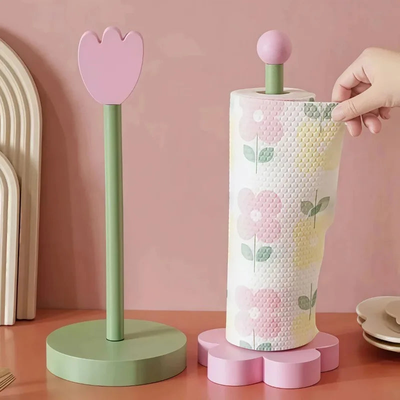 Bathroom Tissue Vertical Stand Paper Towel Storage Holder Wood Paper Towel TulipHolder Kitchen Roll Paper Towel Holder Oasis Select
