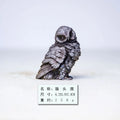 Imitation Cast Iron Rust Style Owl Living Room Desktop Mini Home Decoration Study Room Ornament Purely Handmade Tea Pet Oasis Select 10cm Polished Version