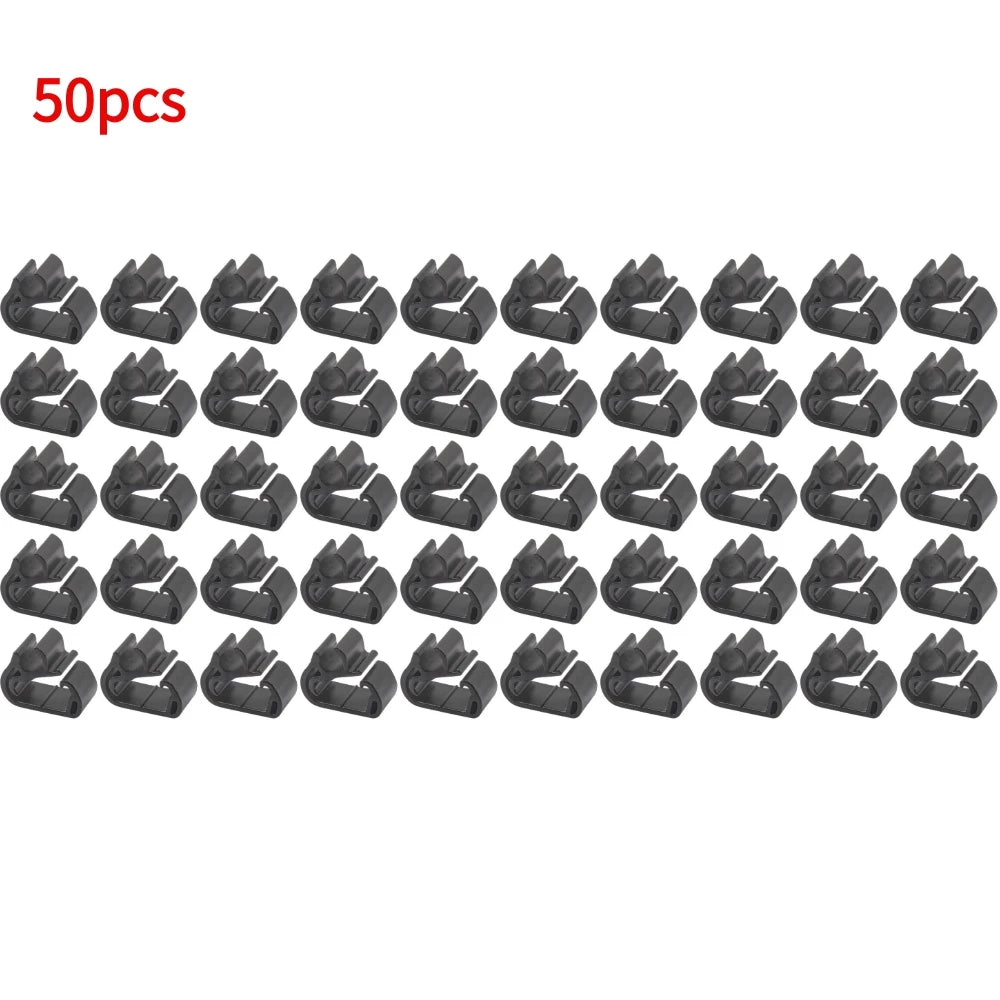 Wiper Arm Spray Pipe Clamp Buckle For Peugeot 3008 (P84) 5008 (P87) Wiper Arm Spray Hose Clip Car Accessory Part Oasis Select 50pcs