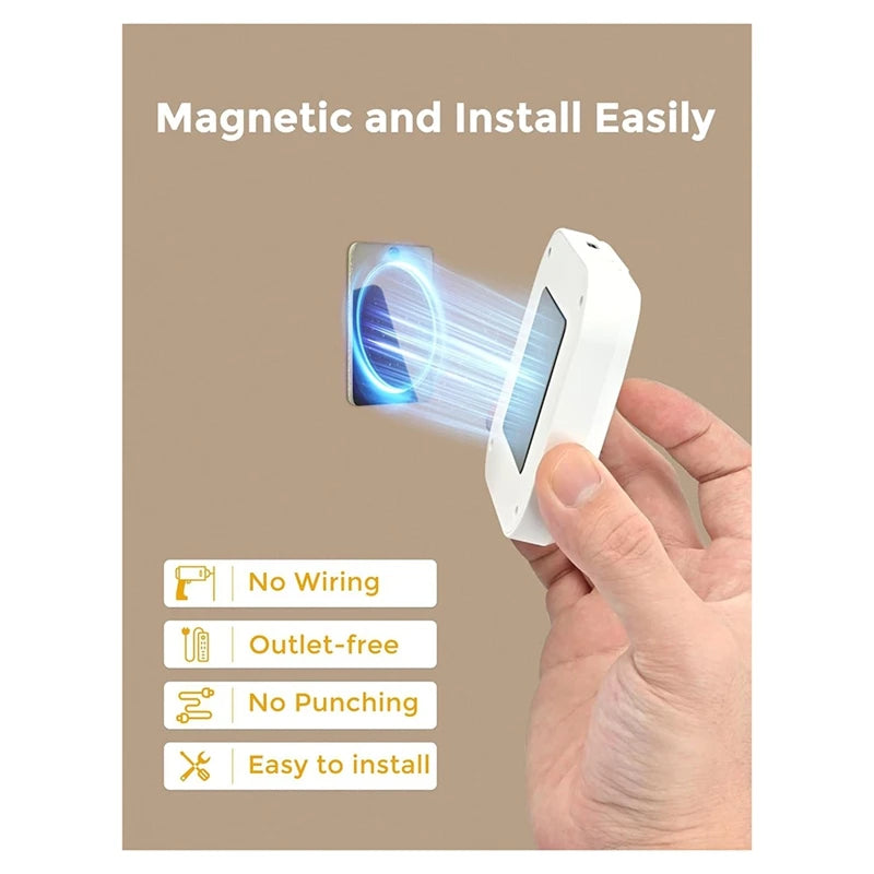 WISH Intelligent Human Infrared Sensing Wardrobe Cabinet Corridor Stairs Kitchen Bedroom Lamp Automatic Charging Night Light Oasis Select