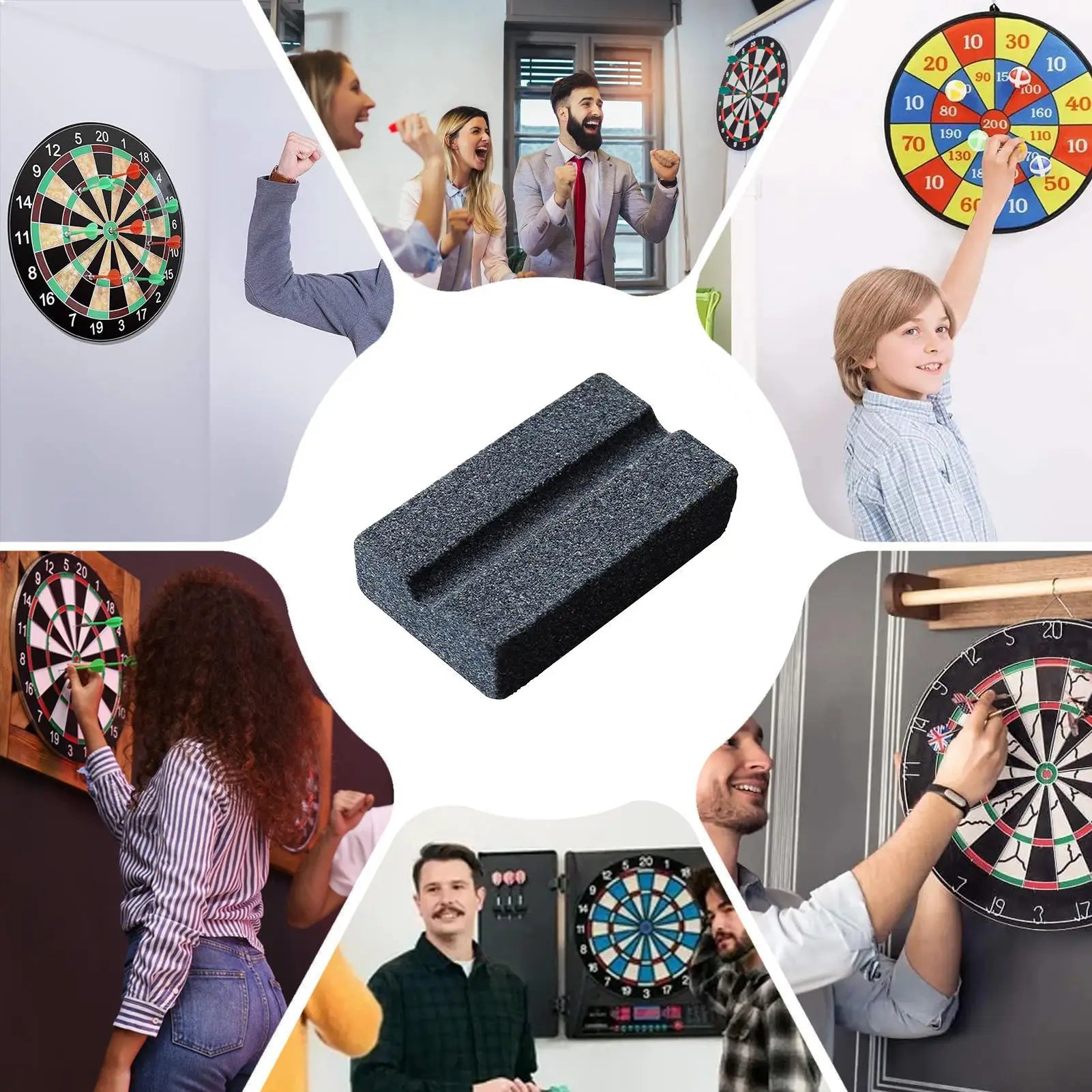 Dart Sharpener V-Shape Darts Sharpenning Tool Grinder Sharpener Portable Tip Point Dart Sharpening Stone Dart Sharpener Tools Oasis Select