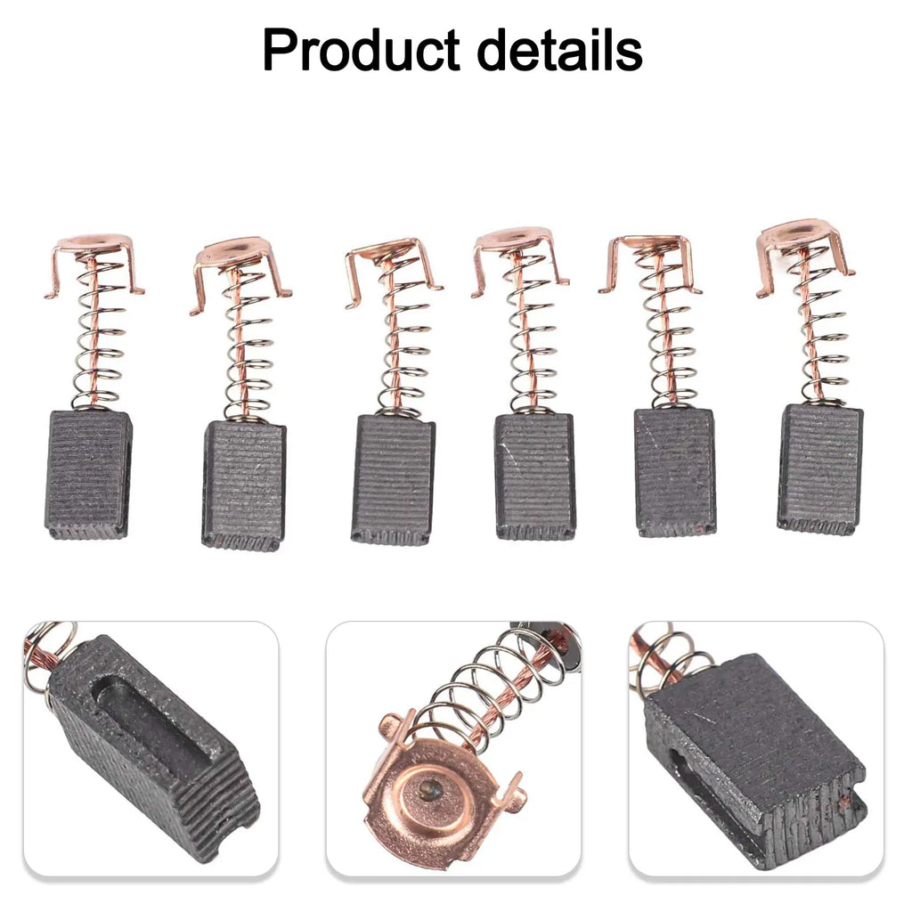 6pcs Carbon Brushes 5x8x12mm Spare Parts For Angle Grinder G720 Electric Hammer Drill Power Tool Accessories Oasis Select