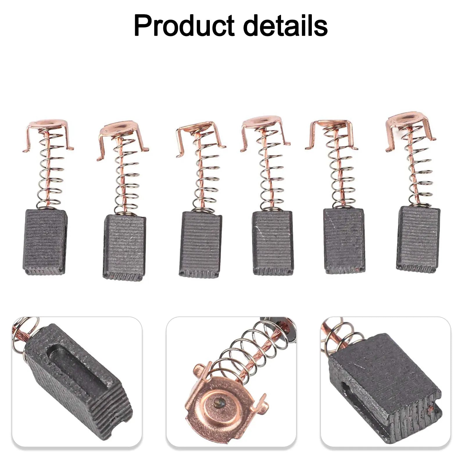 6pcs Carbon Brushes 5x8x12mm Spare Parts For Angle Grinder G720 Electric Hammer Drill Power Tool Accessories Oasis Select