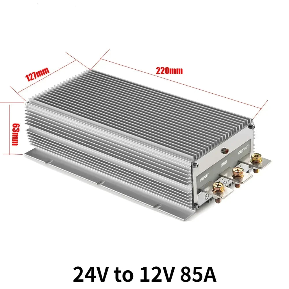 24 Volt to 12 Volt 24V to 12V 85A-300A Step Down Converter Voltage Regulator DC/DC Buck Transformer Power Supply CE Waterproof Oasis Select 24V to 12V 85A 24V 12V