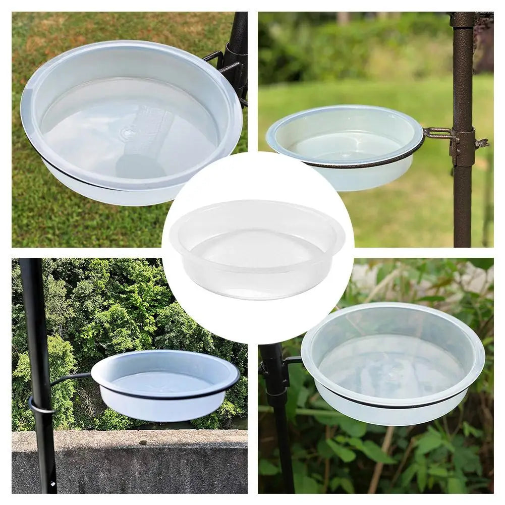 Bird Feeding Dish Tray Platform Feeder Bird Water Bowl Hanging Bird Bath Outdoor Outside Patio Parrot Tree Garden Courtyard Oasis Select