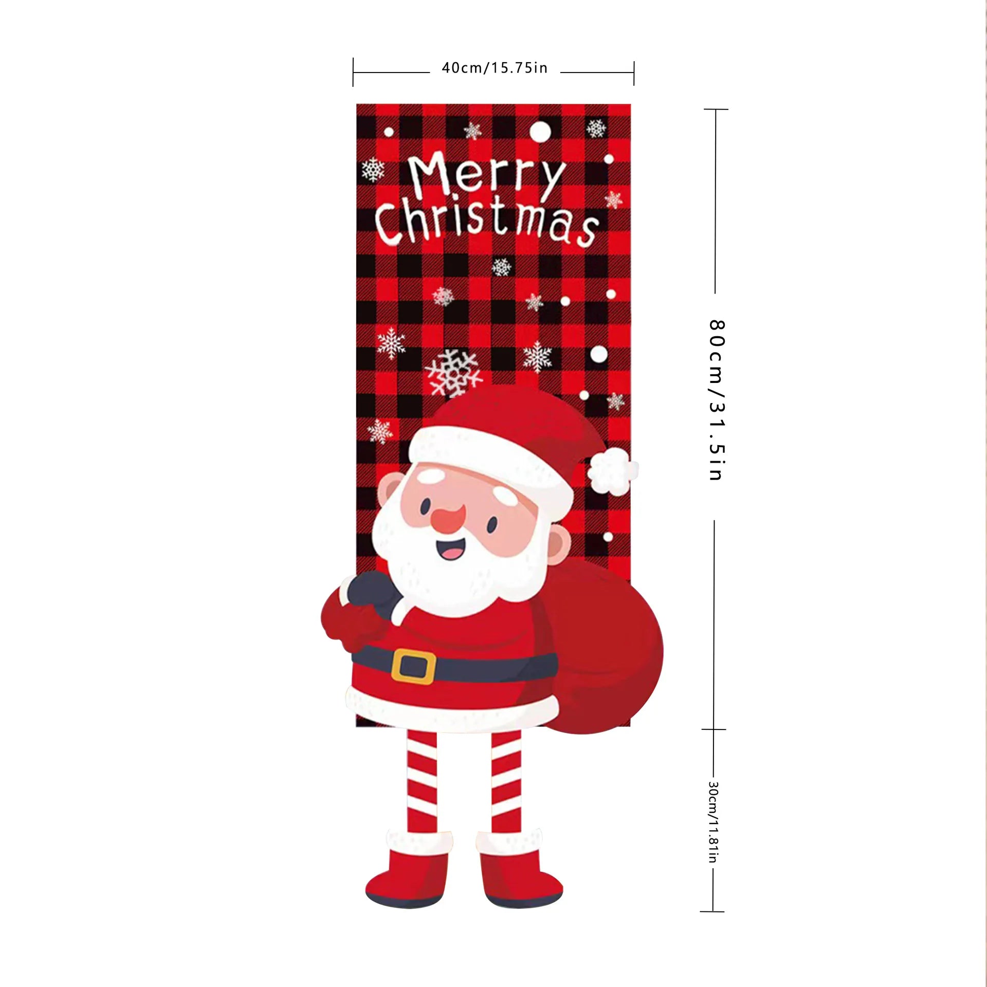 Christmas Door Hanging Flag, Christmas Wall Hanging Flag Merry Christmas Ornament Christmas Tree Flag for Wall Door Party Decor Oasis Select