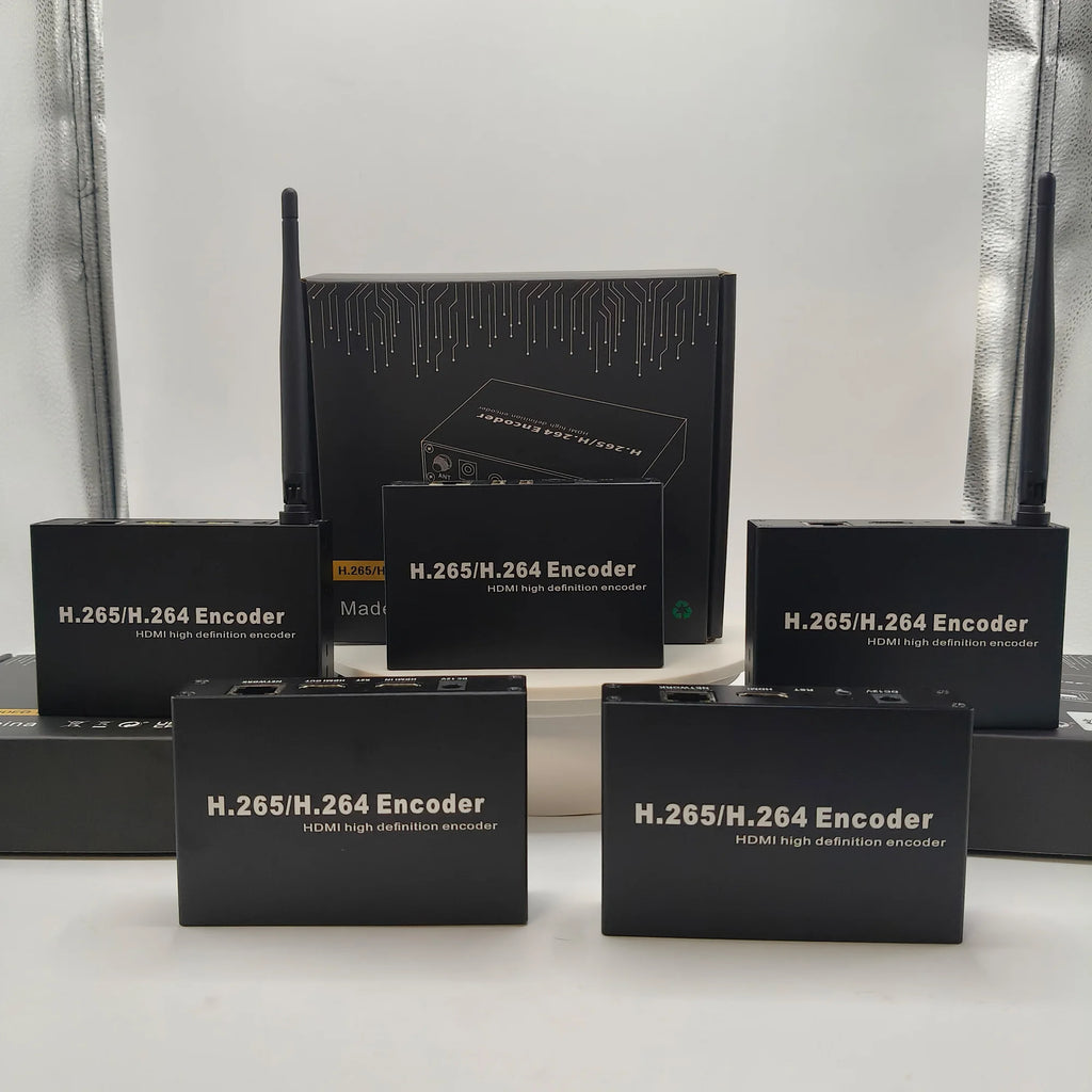 HD 4k Encoder Live Streaming H.265 HEVC H.264 WiFi HD to IP Video Encoder with TF Card Recording RTMP RTSP SRT UDP HLS ONVIF Oasis Select