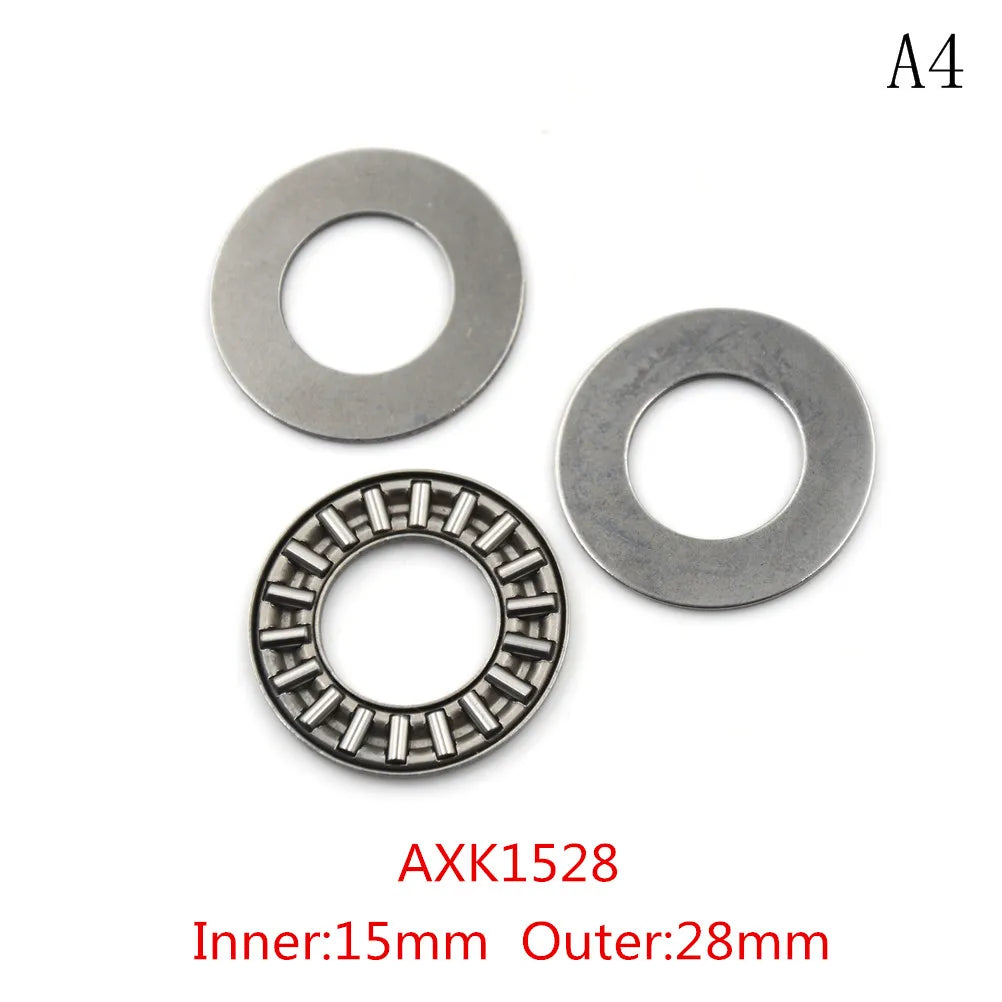 1SET AXK0821 AXK1024 AXK1226 AXK1528 Thrust Needle Flat Roller Bearings With Two Washers Thrust Ball Bearings Oasis Select MR-04