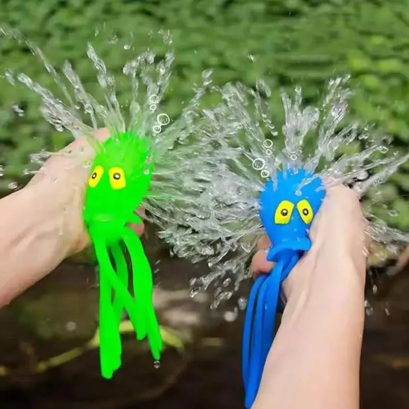 1pcs Baby Bath Toys Sponge Water Absorbing Octopus Squeezing Stress Relief Toys Summer Swimming Play Water Bath Toy for Children Oasis Select