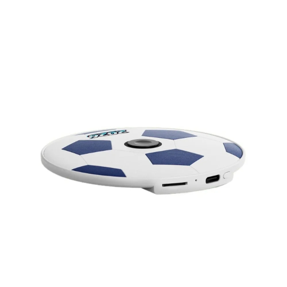 Football Pattern Under Pillow Bluetooth Speaker Soccer Ball Ultra-Thin Sound Machine Hi-Fi Sound Quality White Noise Oasis Select white blue