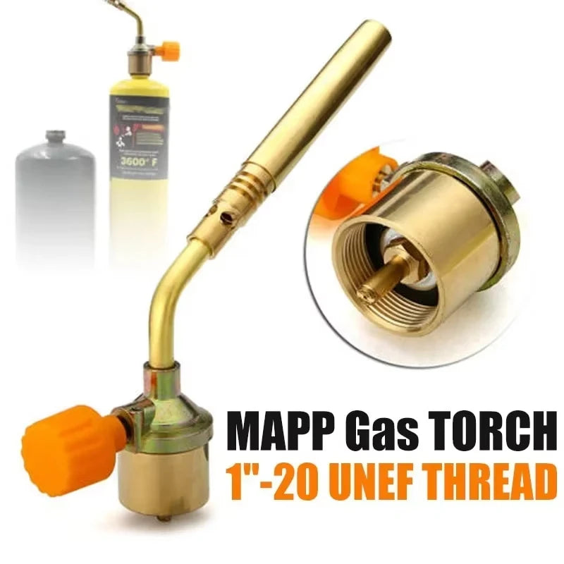 High Temperature Portable Butane Welding Torch Gas Burner Flame Gun for Outdoor Camping BBQ Gas Lighter Oasis Select