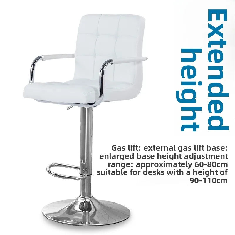 Bar chair adjustable swivel chair backrest high stool office computer chair household rotatable Oasis Select 11