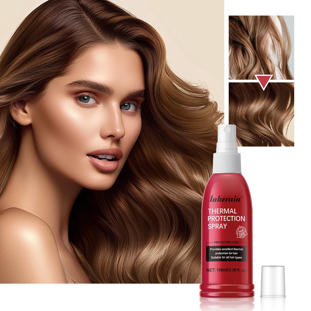 Lakerain Heat Protectant Spray – Thermal & UV Hair Serum 100ml
