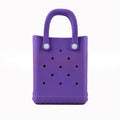 Women Mini Tote Bag EVA Flexible Bag Practical for Vacation Office and Travel Shopping Oasis Select Purple
