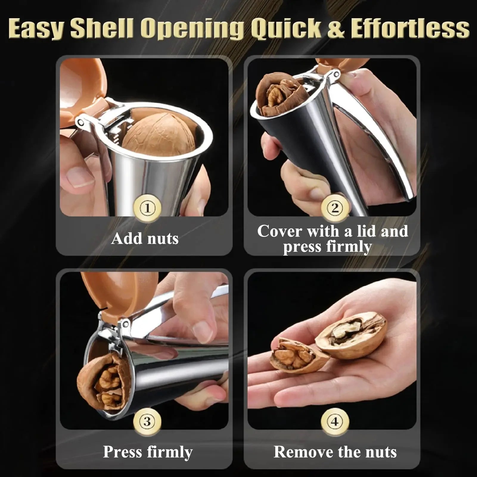 Multifunctional Walnut Clip Crack Almond Walnut Hazel Filbert Nut Kitchen Nutcracker Clip Hazelnut Crack Kitchen Tools Oasis Select