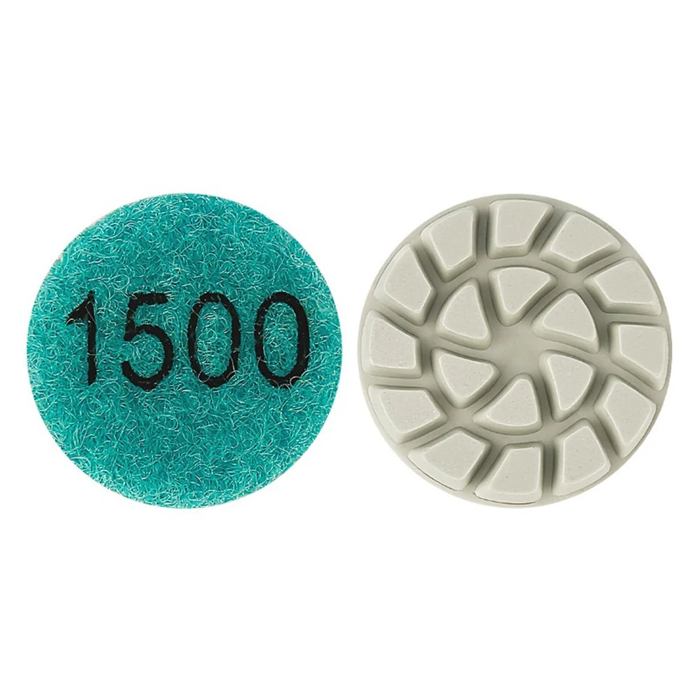 1inch 25mm Polishing Pad Wet Dry Buffer Grinding Disc For Marble Granite Concrete 50/100/200/400/800/1500/3000 Grit Oasis Select 1500 Grit