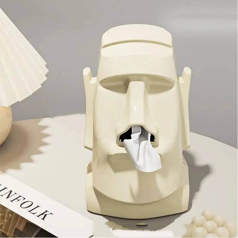 Stone Statue Tissue Box & Headphone Stand | Aesthetic Decor