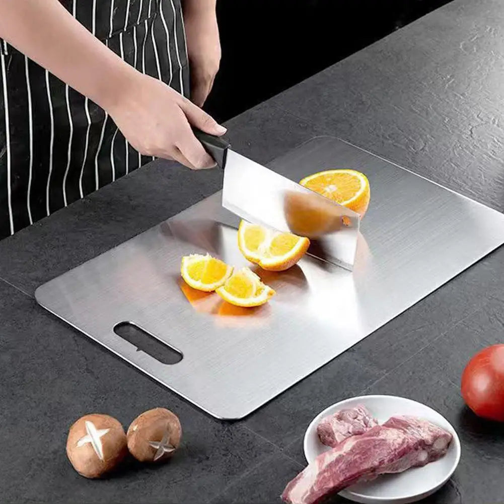 304 Stainless Steel Cutting Board – Double Sided Food Grade Stainless Cutting Board Oasis Select