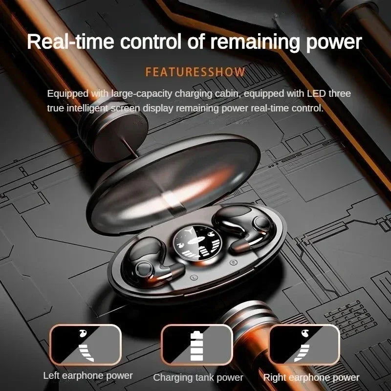 Sleep Invisible Stereo Headset IPX5 Waterproof Wireless Bluetooth Earphone Earbuds with Mic for Phone Bluetooth 5.3 Headphones Oasis Select