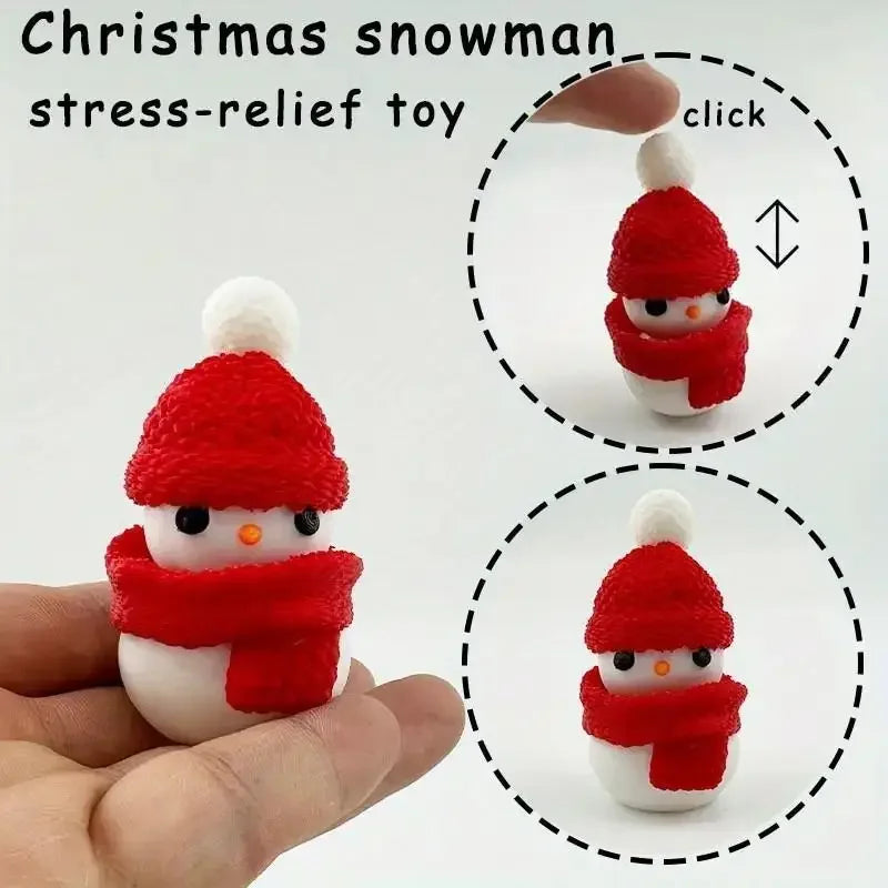 3D Printed Christmas Holiday Decoration Desktop Doll Santa Claus Falling Chimney Cute And Fun Relax Toy Pressed Ornament Clicker Oasis Select 03