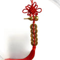 Five Emperor Coins Hanging Ornament with Copper Gourd Door Facing Car Charm Authentic Chinese Knot Home Decor Accessory Oasis Select 01
