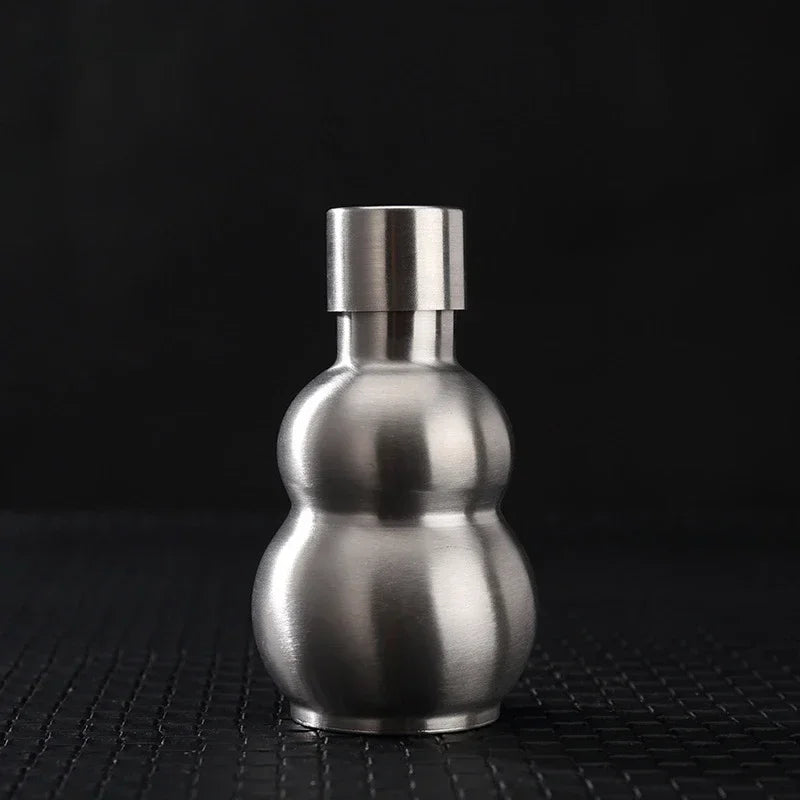 Portable Hip Flask Wine Jug Gourd Bottle, 500ml 1500ml 2500ml Water Stainless Steel for Outdoor Boating Bday Accessories Gift Oasis Select