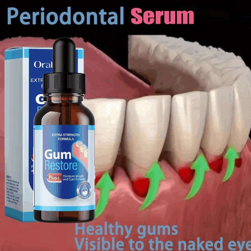 30ml Gum Repair Drops Relieve Sore Gums Allergy Deep Cleaning Teeth Stains Tartar Serum Tooth Pain Relief Spray Care Oasis Select